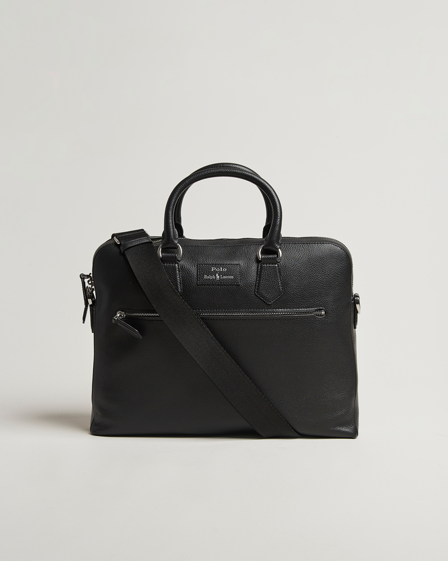 Uomini | Borse | Polo Ralph Lauren | Polo Ralph LaurenPebble Leather BriefcaseBlack