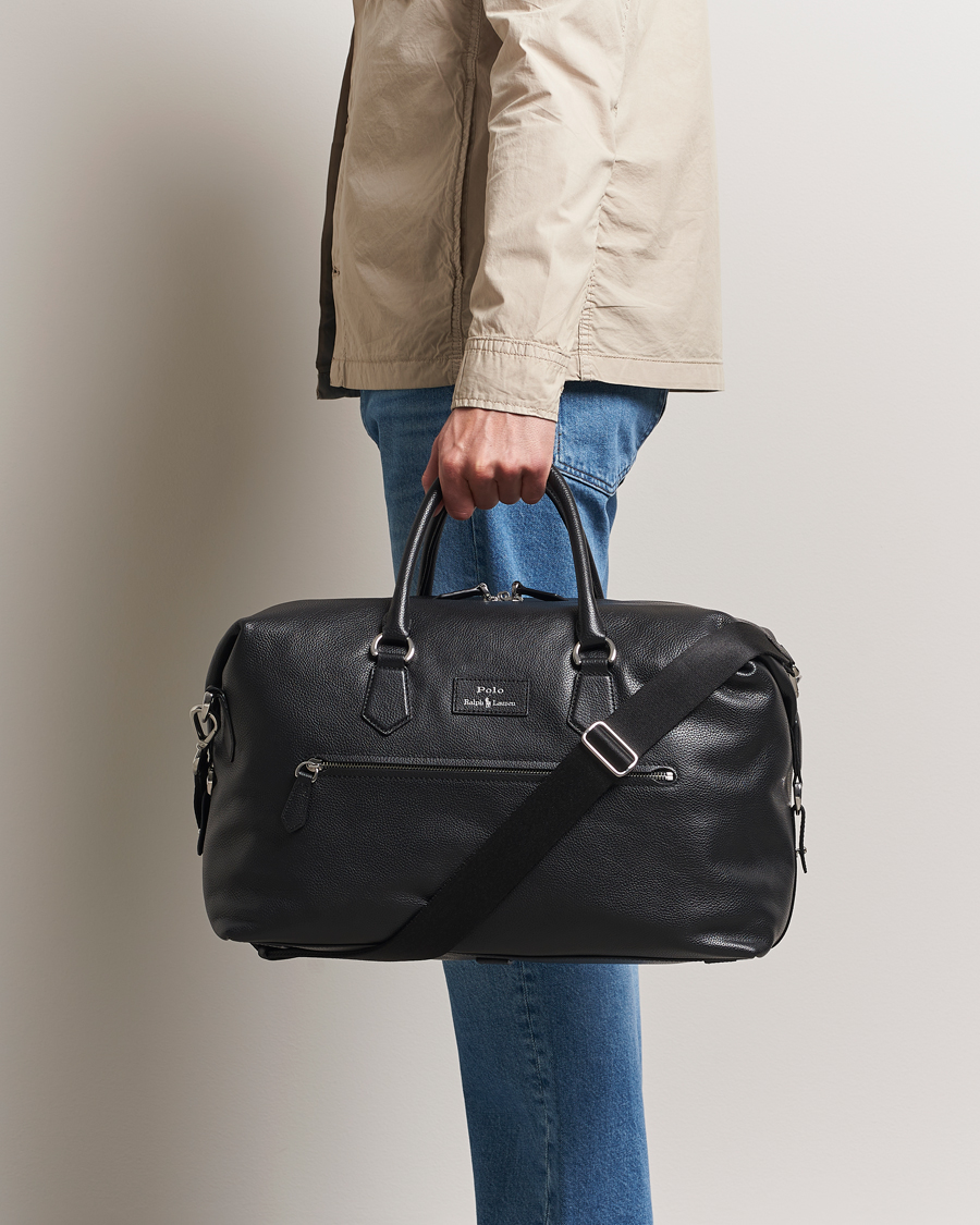 Uomini | Borse | Polo Ralph Lauren | Polo Ralph LaurenPebble Leather Duffle BagBlack