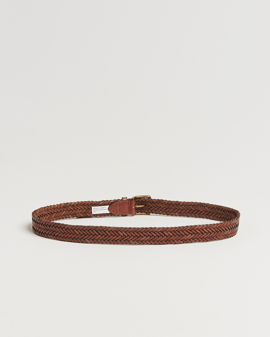 Uomini | Cinture | Polo Ralph Lauren | Braided Leather Belt Polo Saddle