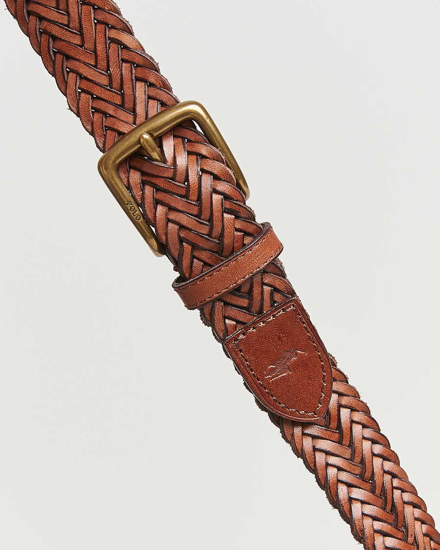 Uomini | Cinture | Polo Ralph Lauren | Braided Leather Belt Polo Saddle
