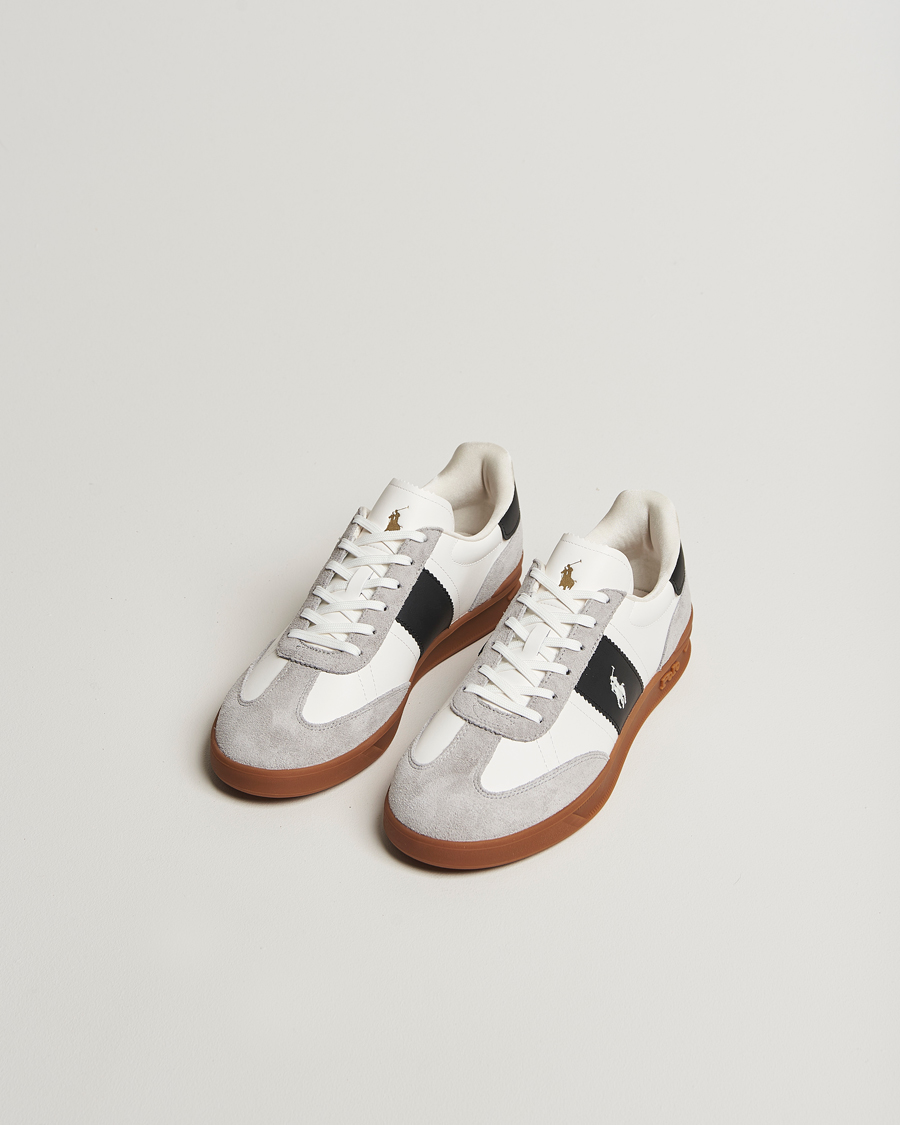 Uomini | Sneakers | Polo Ralph Lauren | Aera Leather/Suede Sneaker White/Grey