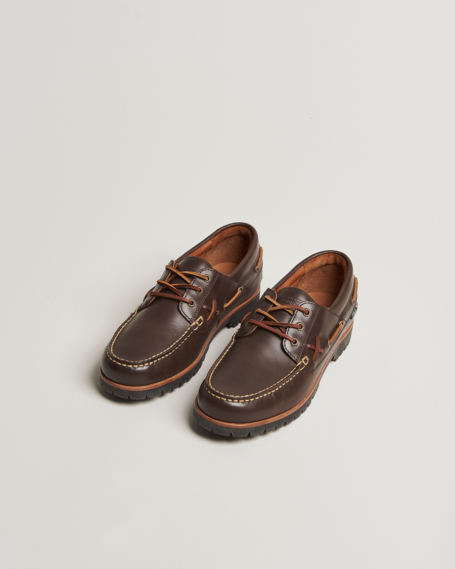 Uomini | Scarpe da barca | Polo Ralph Lauren | Ranger Leather Boat Shoe Dark Brown
