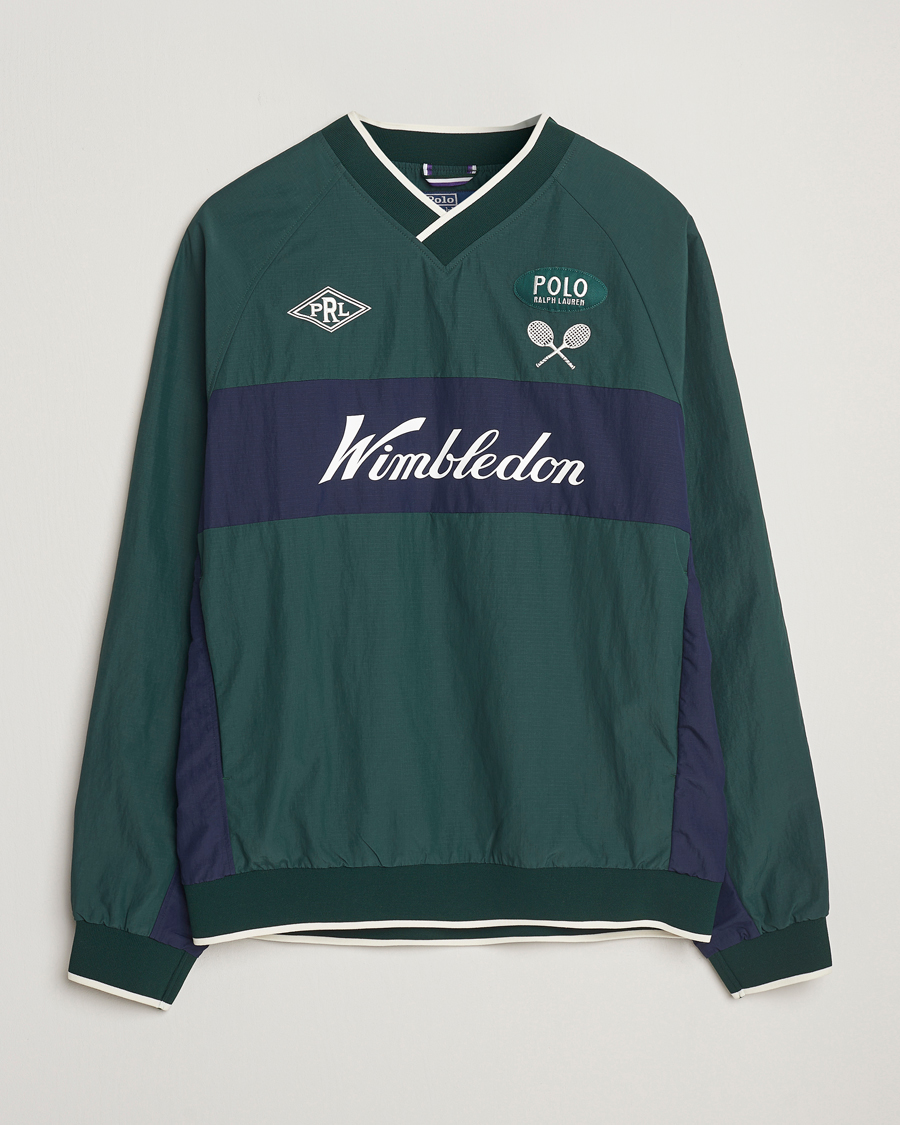 Uomini | Maglieria | Polo Ralph Lauren | Wimbledon Tennis Pullover Moss Agate/Refined Navy
