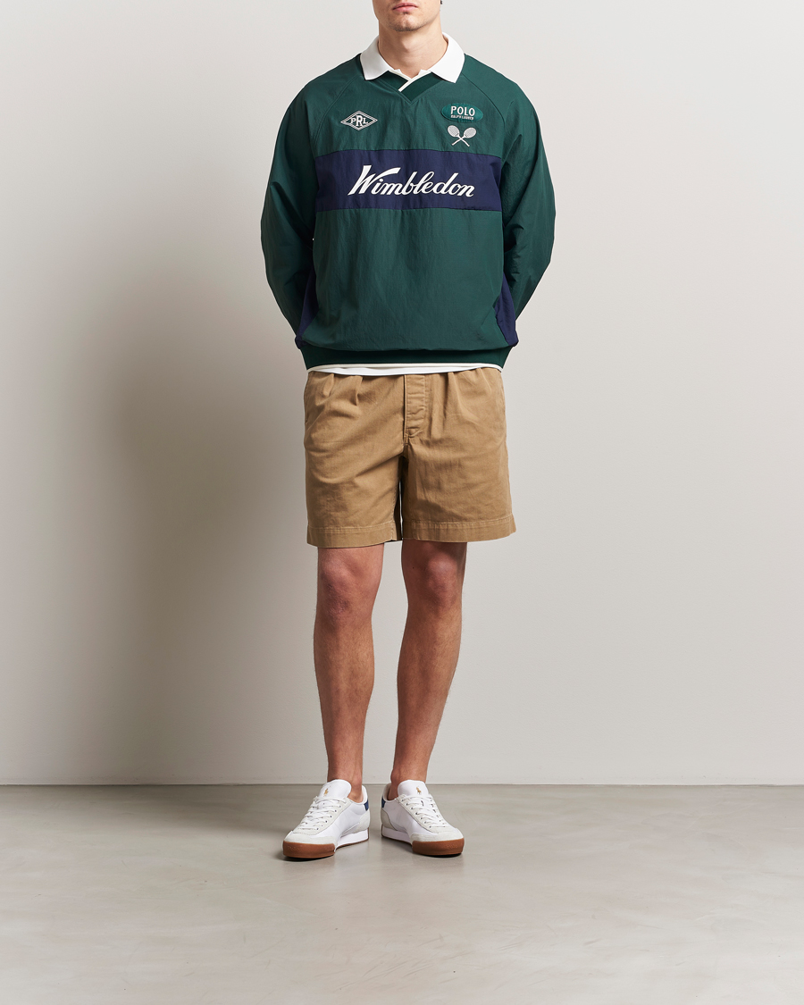 Uomini | Maglieria | Polo Ralph Lauren | Wimbledon Tennis Pullover Moss Agate/Refined Navy