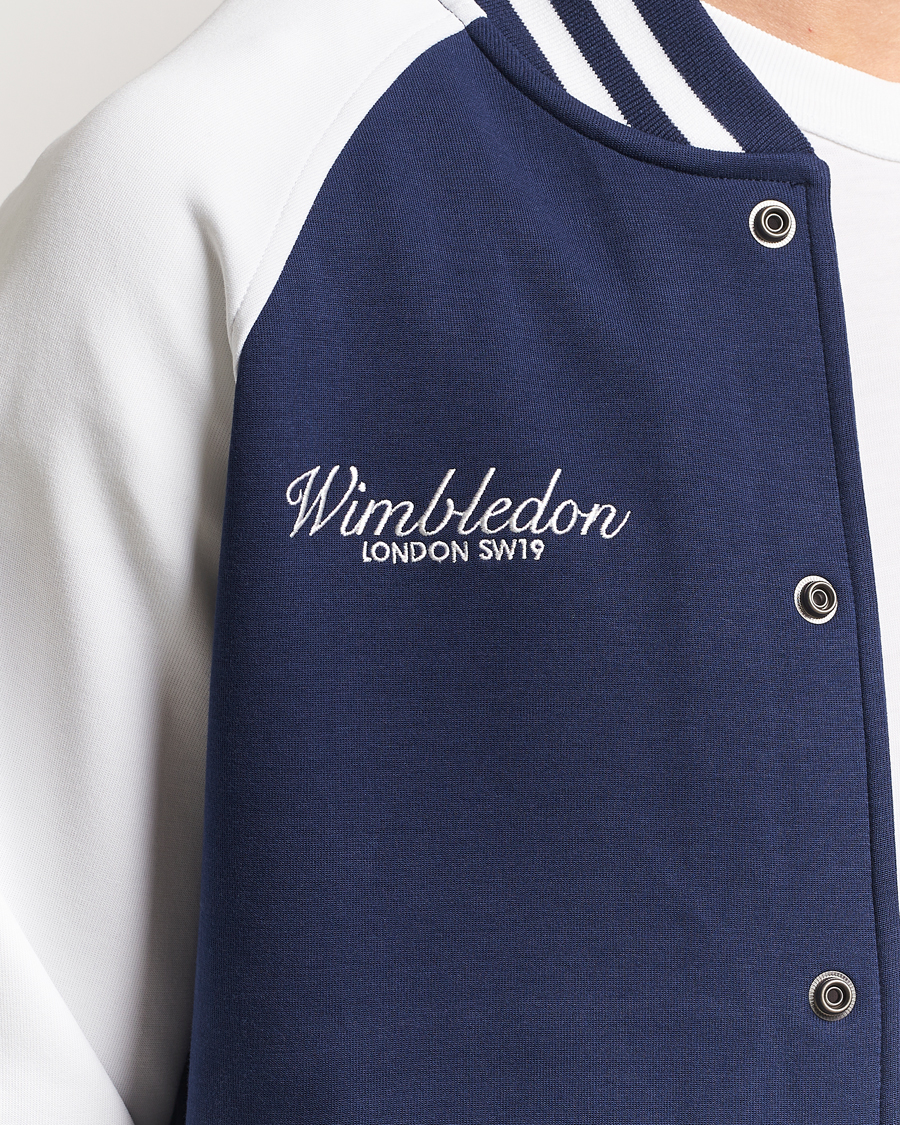 Uomini | Maglieria | Polo Ralph Lauren | Wimbledon Double Knit Baseball Sweatshirt Navy/White