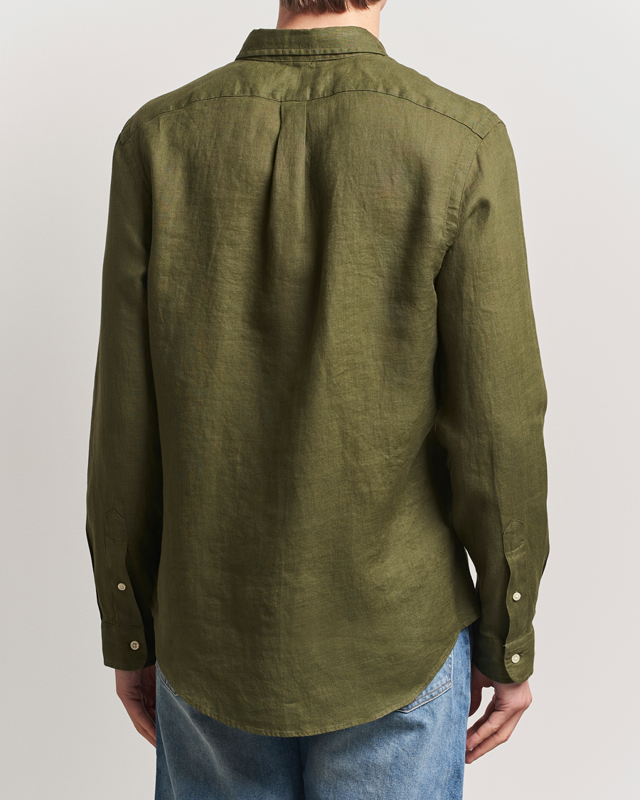 Uomini | Camicie | Polo Ralph Lauren | Slim Fit Linen Shirt New Olive