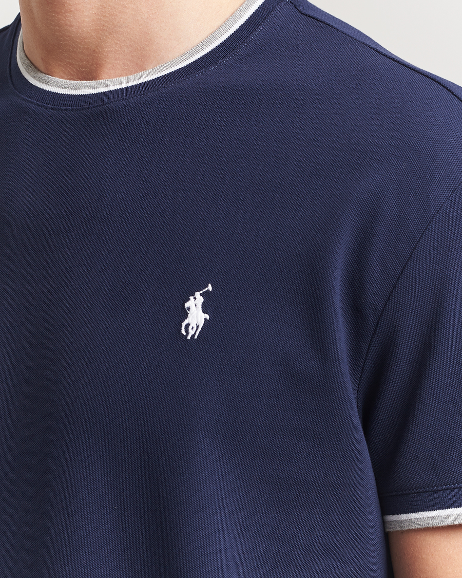 Uomini | T-shirt | Polo Ralph Lauren | Mesh Polo Tee Newport Navy