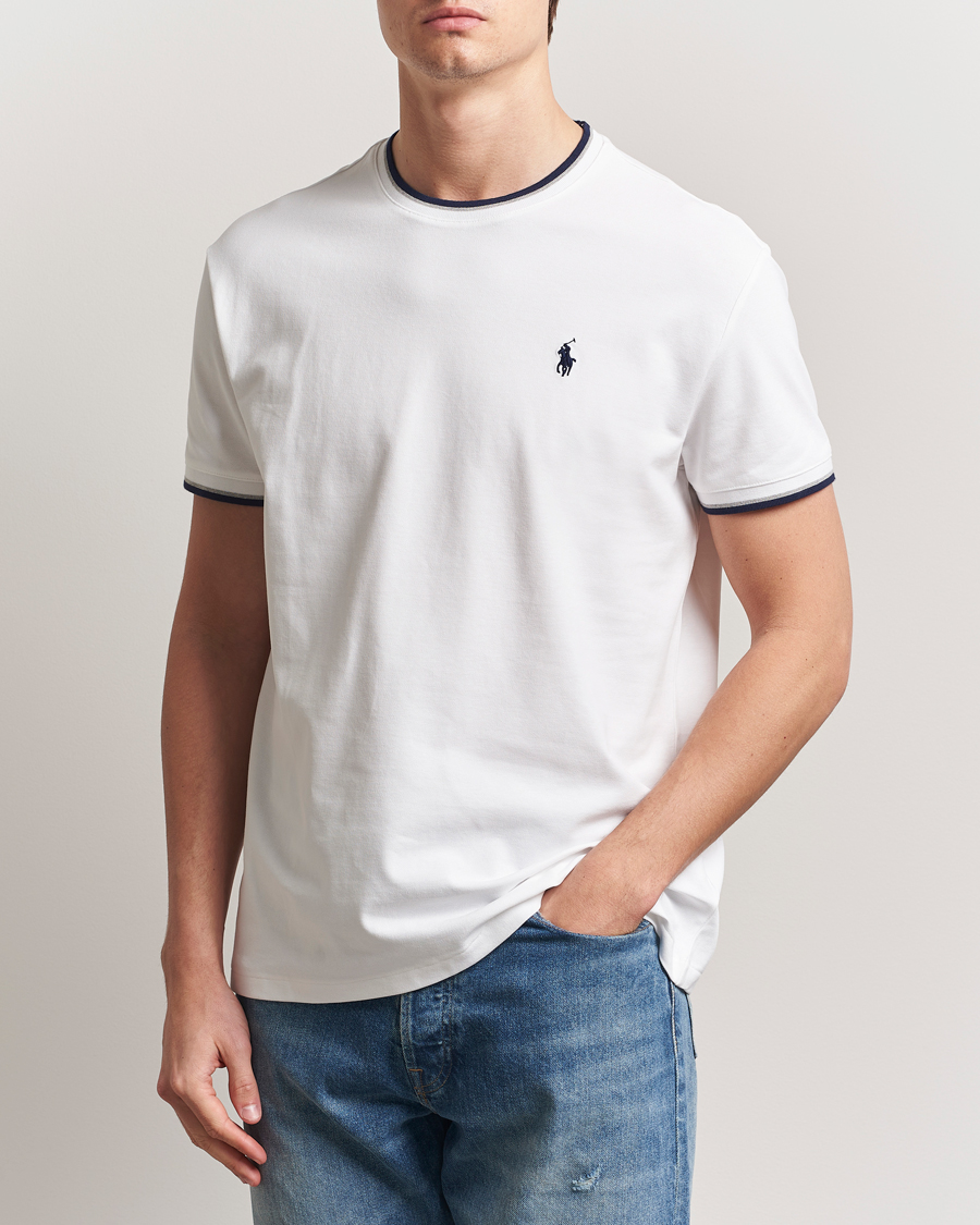 Uomini | T-shirt | Polo Ralph Lauren | Mesh Polo Tee White