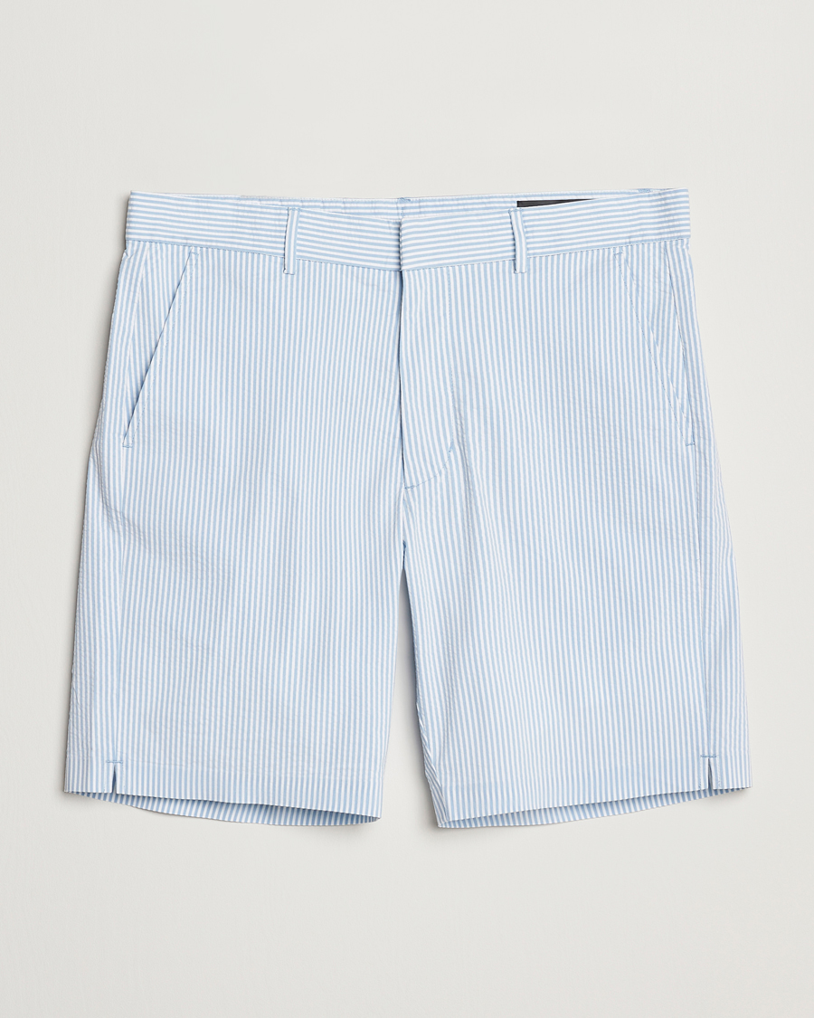 Uomini | Pantaloncini | RLX Ralph Lauren | Seersucker Shorts Powder Blue/Ceramic White