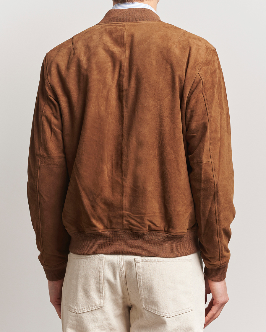 Uomini | Giacche | Polo Ralph Lauren | Flight Suede Bomber Jacket Country Brown