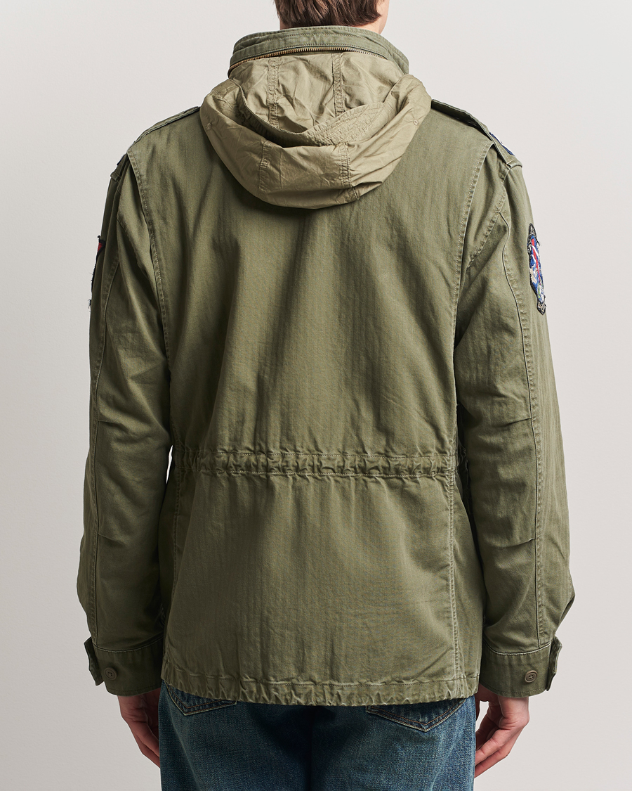 Uomini | Giacche | Polo Ralph Lauren | Herringbone Field Jacket Olive Mountain