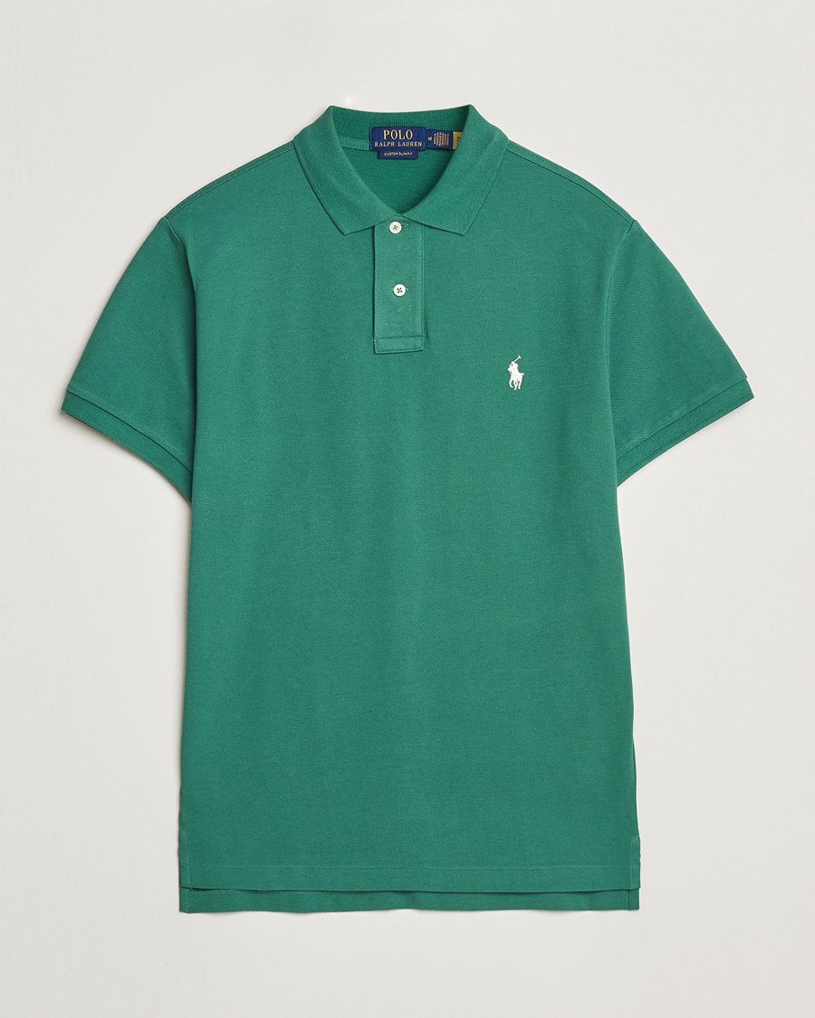 Uomini | Polo | Polo Ralph Lauren | Custom Slim Fit Polo Antique Green