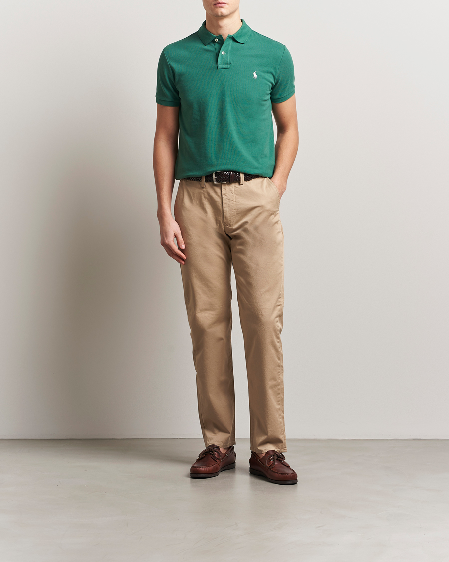 Uomini | Polo | Polo Ralph Lauren | Custom Slim Fit Polo Antique Green