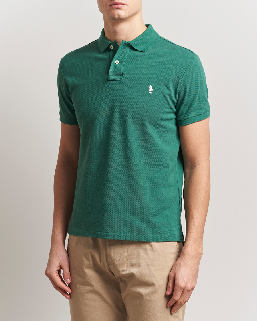 Uomini | Polo | Polo Ralph Lauren | Custom Slim Fit Polo Antique Green