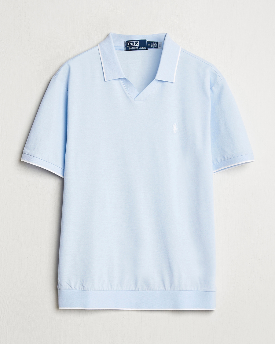 Uomini | Polo | Polo Ralph Lauren | Johnny Jaquard Knitted Polo Office Blue