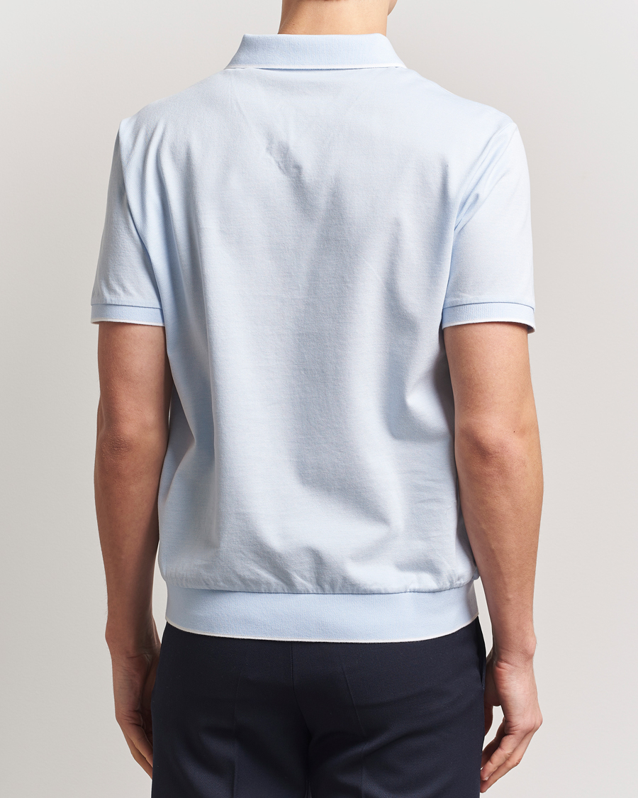 Uomini | Polo | Polo Ralph Lauren | Johnny Jaquard Knitted Polo Office Blue