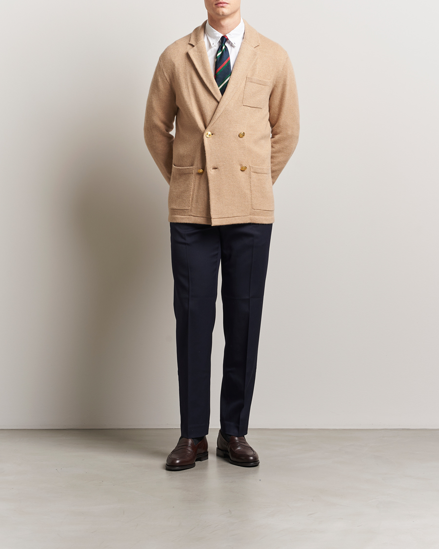 Uomini | Maglieria | Polo Ralph Lauren | Double Breasted Cashmere Cardigan Dune Melange