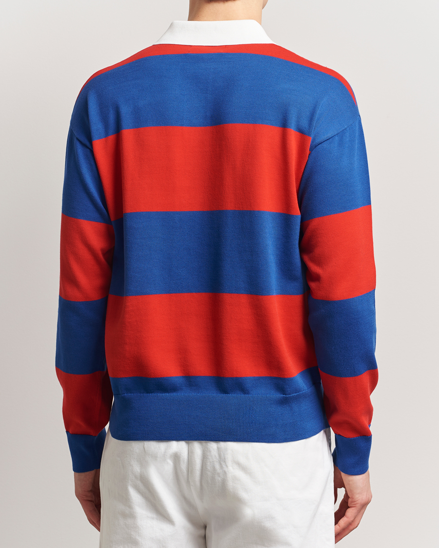 Uomini | Maglieria | Polo Ralph Lauren | Knitted Striped Rugby Blue/Red