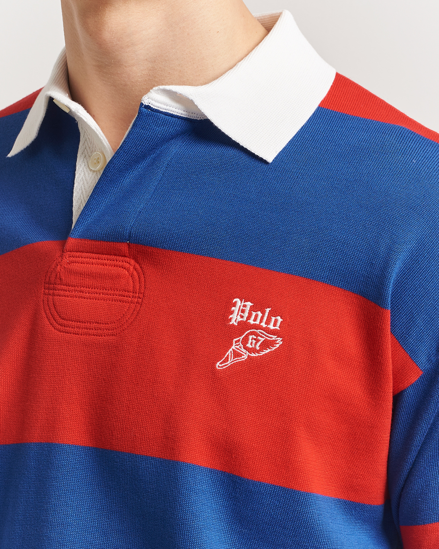 Uomini | Maglieria | Polo Ralph Lauren | Knitted Striped Rugby Blue/Red