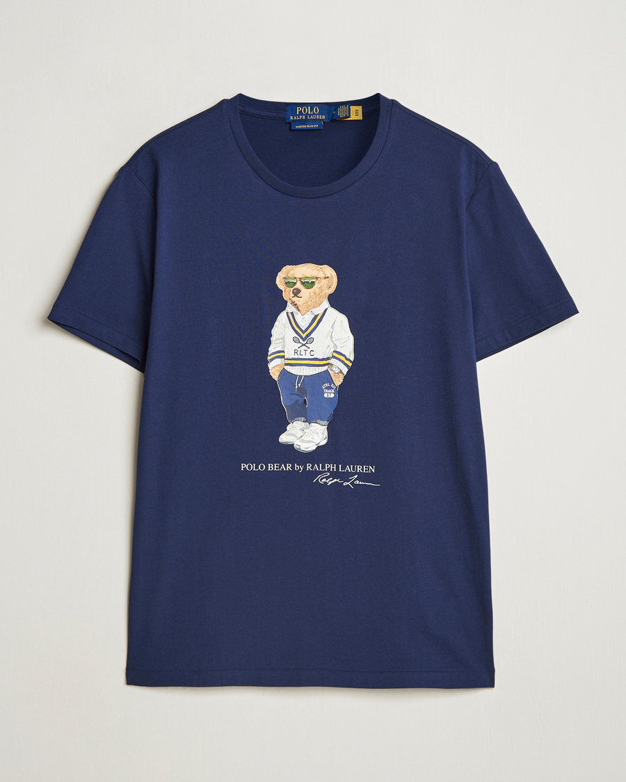 Uomini | T-shirt | Polo Ralph Lauren | Denim Bear Crew Neck T-Shirt Newport Navy