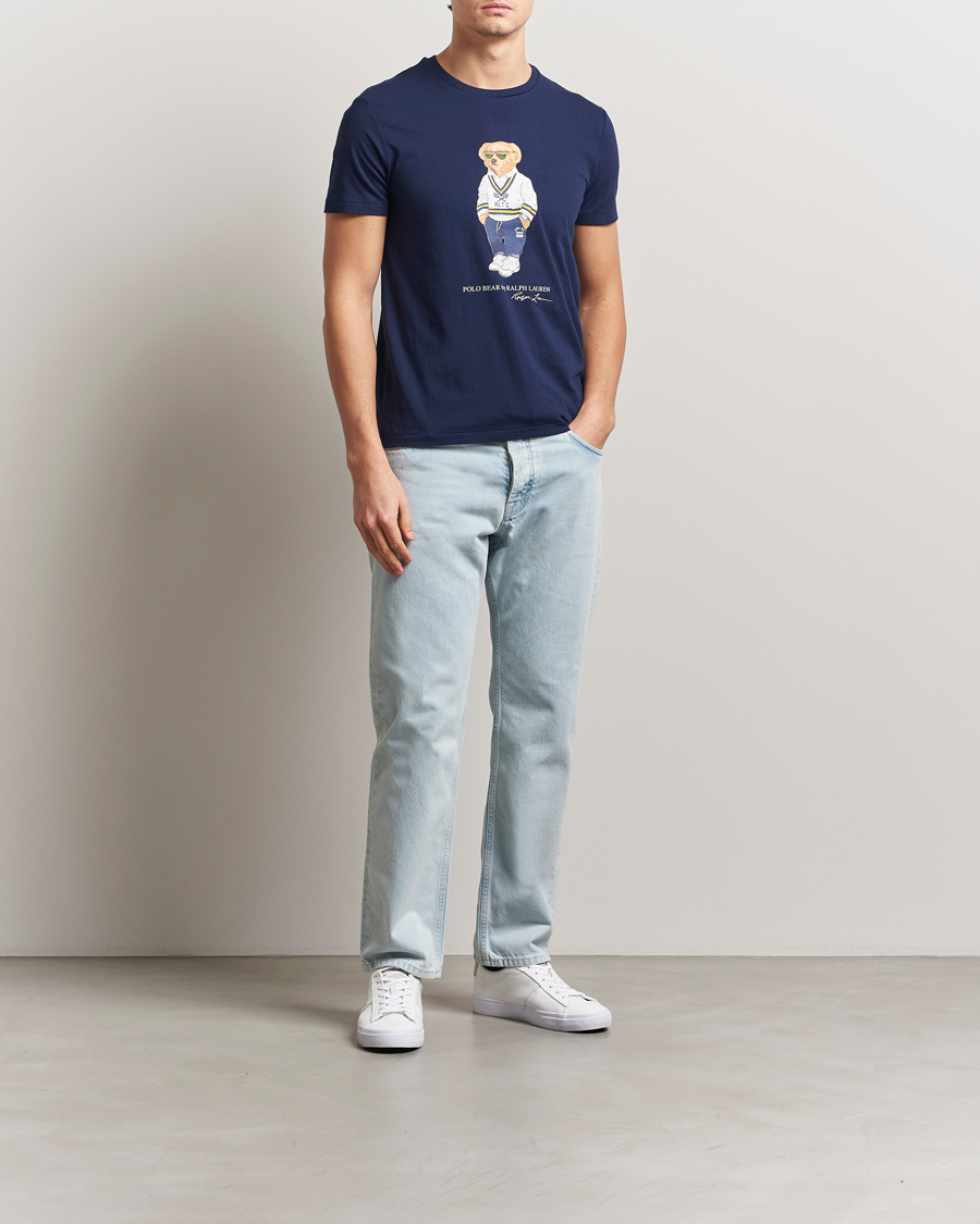 Uomini | T-shirt | Polo Ralph Lauren | Denim Bear Crew Neck T-Shirt Newport Navy