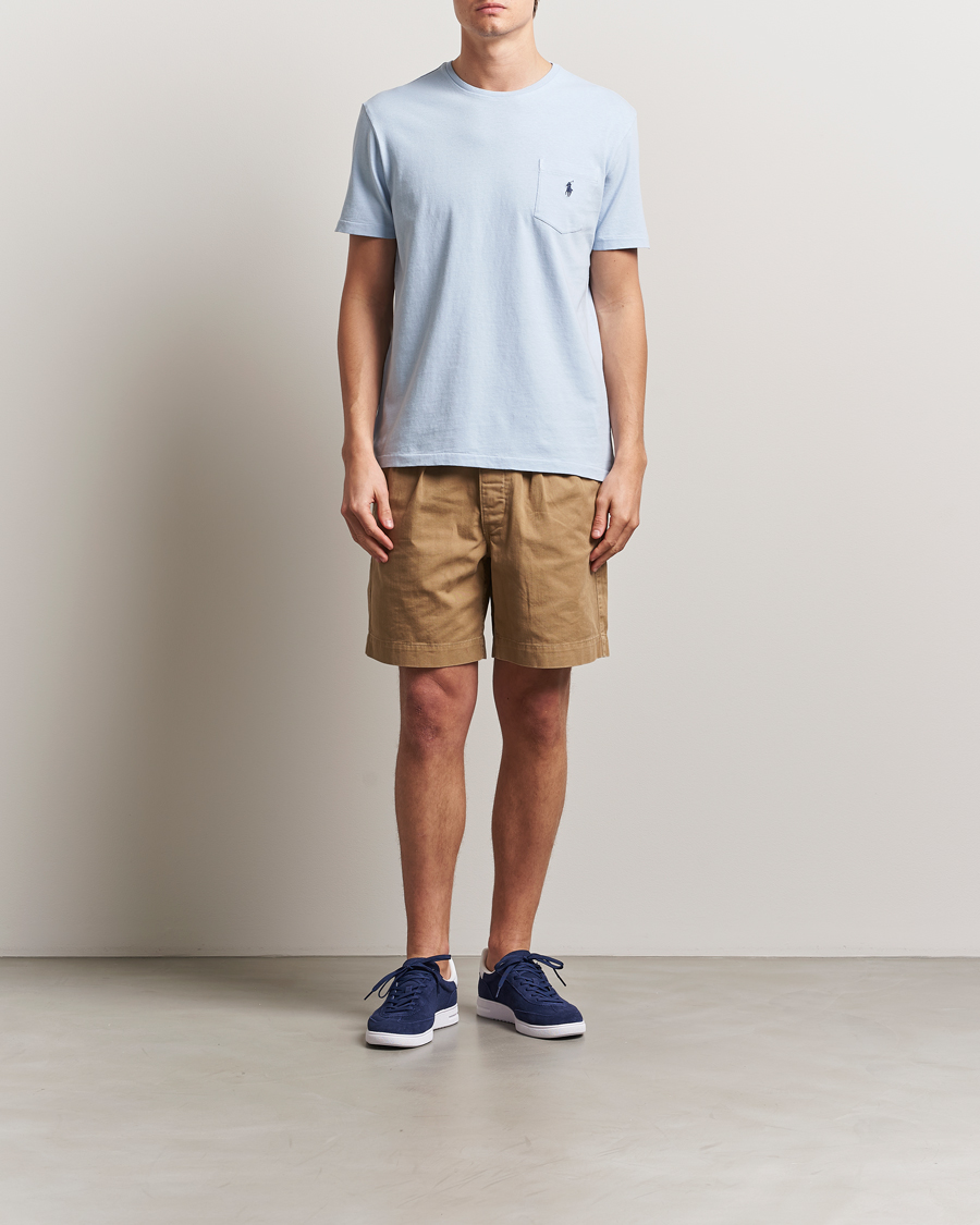 Uomini | T-shirt | Polo Ralph Lauren | Cotton Linen T-Shirt Office Blue