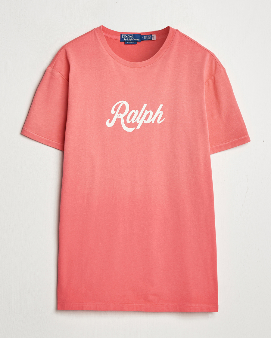 Uomini | T-shirt | Polo Ralph Lauren | Printed Ralph T-Shirt Pale Red