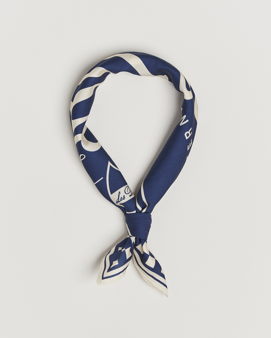 Uomini | Les Deux Goods Tencel Neckercheif Blue | LES DEUX | Goods Tencel Neckercheif Blue