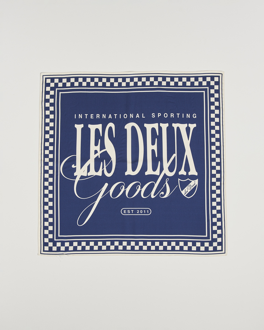 Uomini | Les Deux Goods Tencel Neckercheif Blue | LES DEUX | Goods Tencel Neckercheif Blue