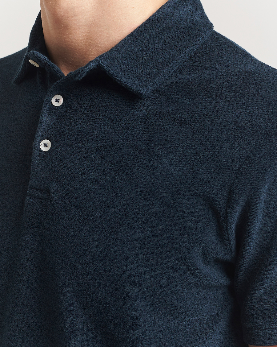 Uomini | Polo | Altea | Terry Cotton Polo Navy