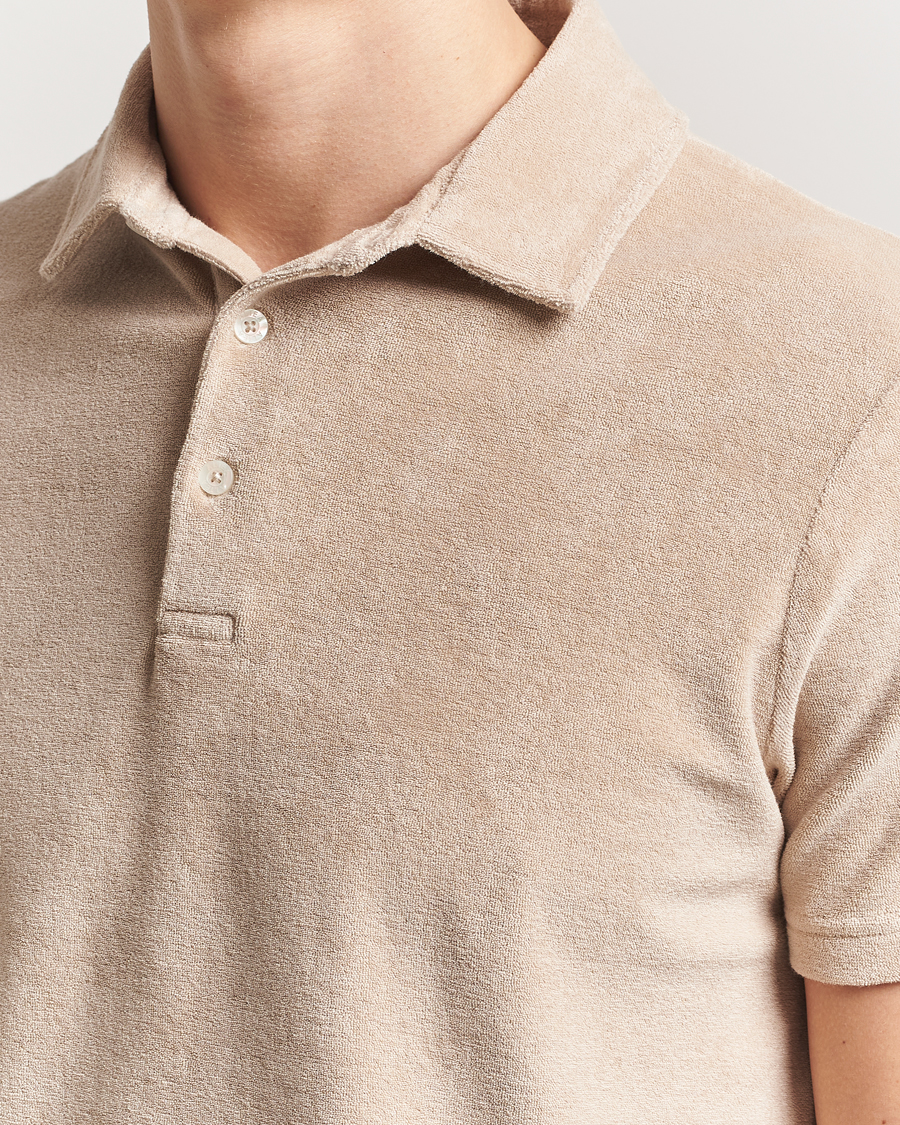Uomini | Polo | Altea | Terry Cotton Polo Beige