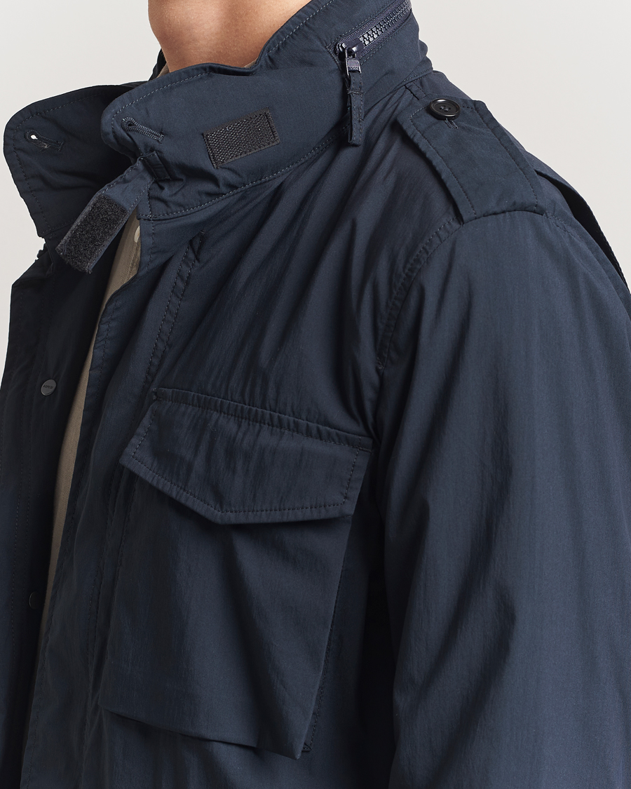 Uomini | Giacche | Aspesi | Lightweight Cotton Field Jacket Navy