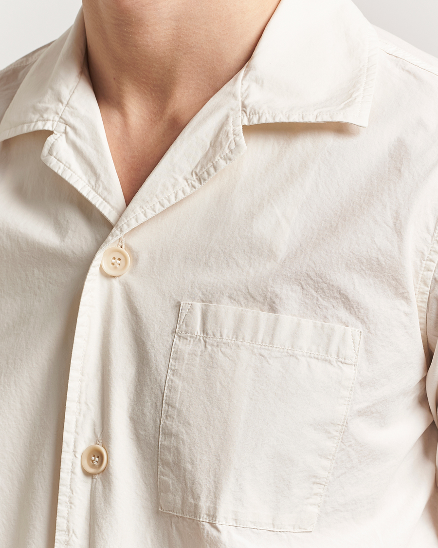 Uomini | Camicie | Aspesi | Short Sleeve Utility Shirt Light Beige