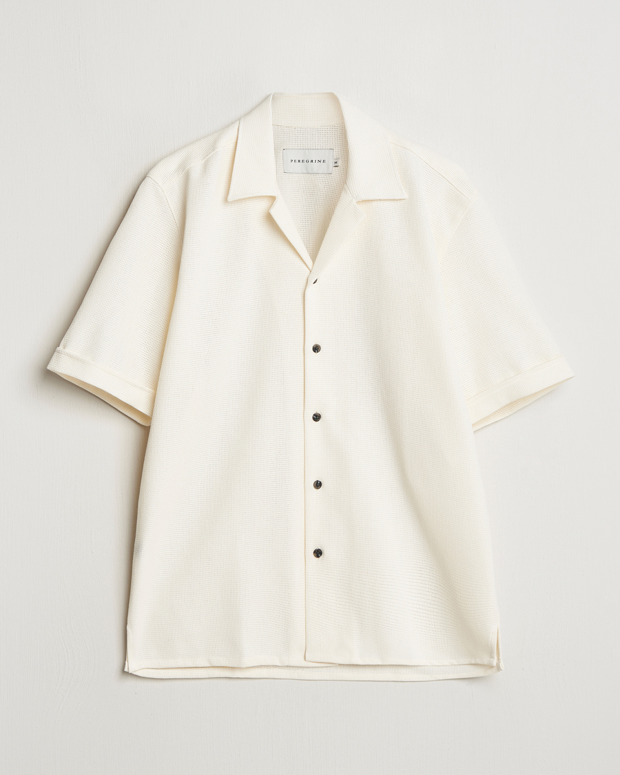 Uomini | Camicie | Peregrine | Quay Cuban Collar Shirt White