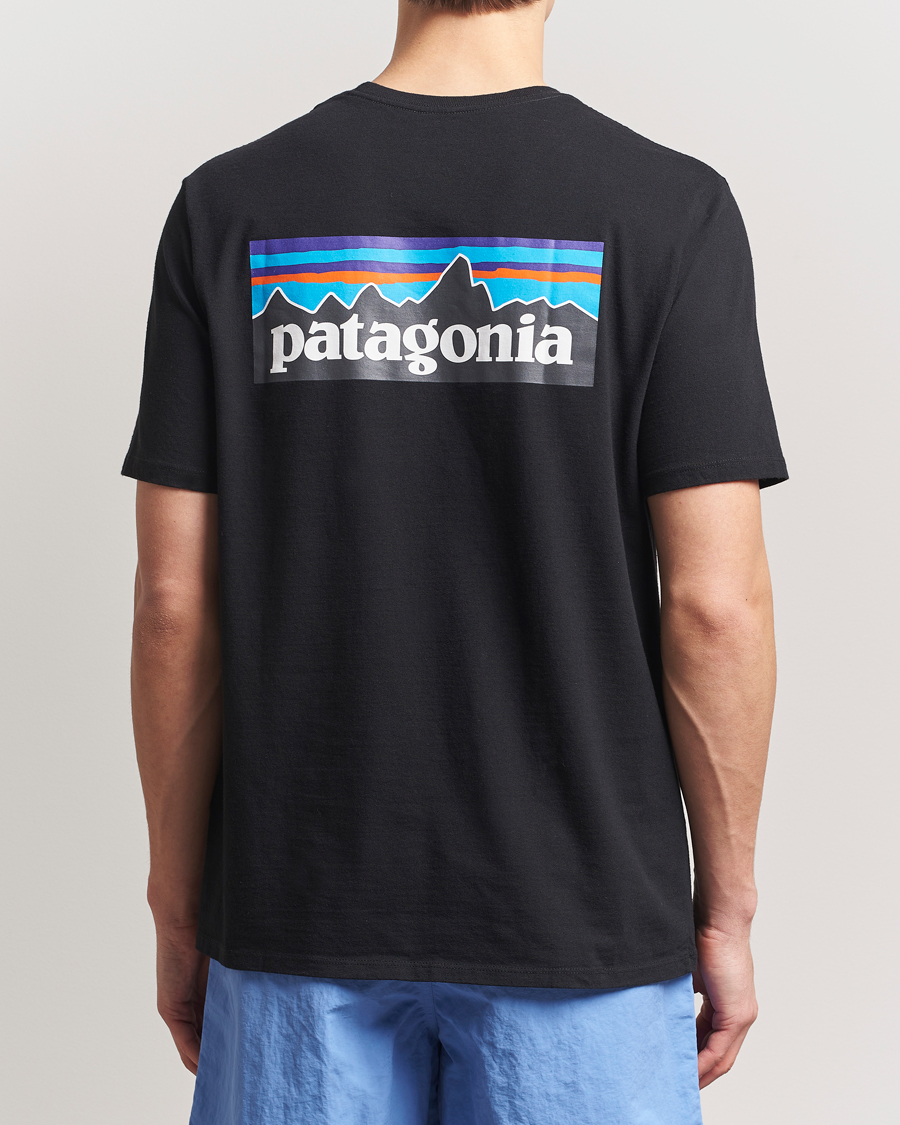 Uomini | T-shirt | Patagonia | P-6 Logo T-Shirt Black