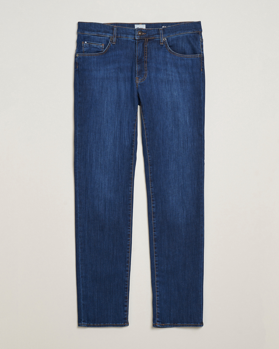 Uomini | Jeans | Brax | Chuck Hi-Flex Denim Dark Used
