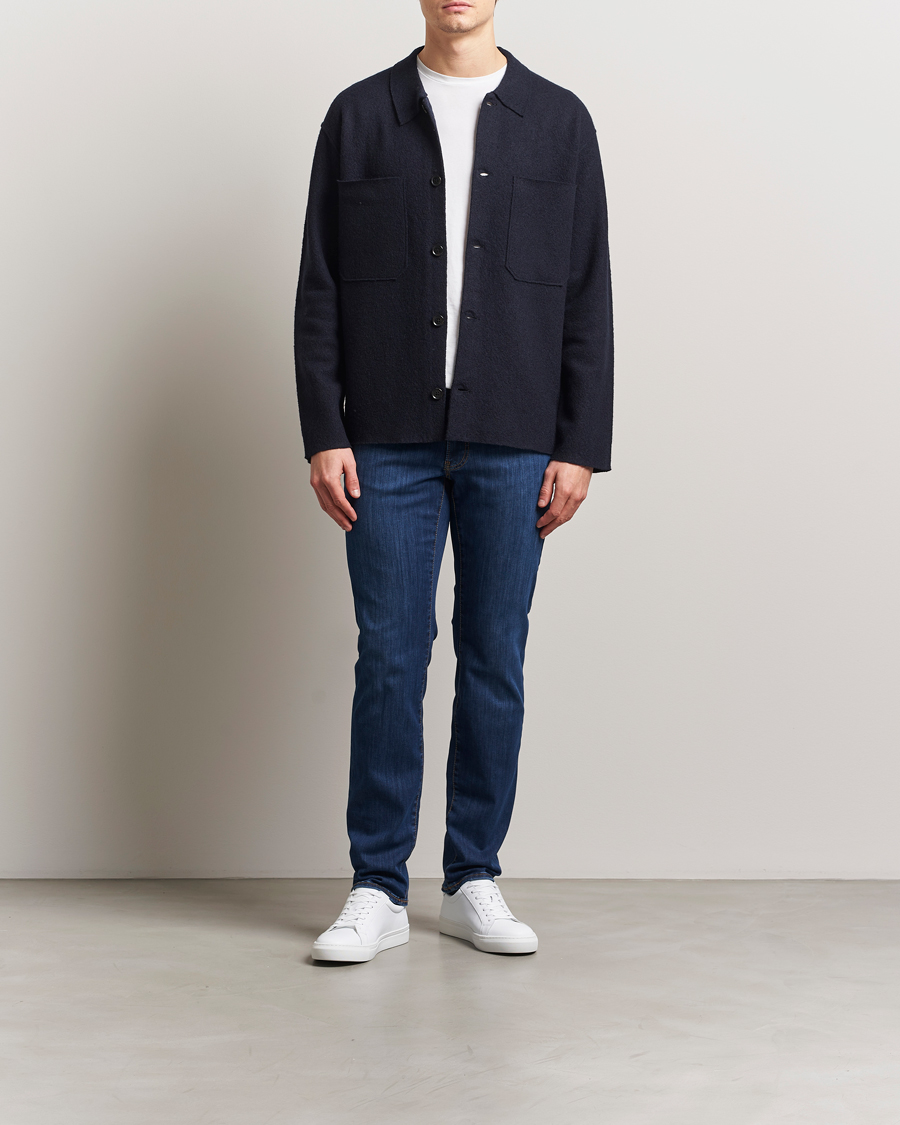Uomini | Jeans | Brax | Chuck Hi-Flex Denim Dark Used