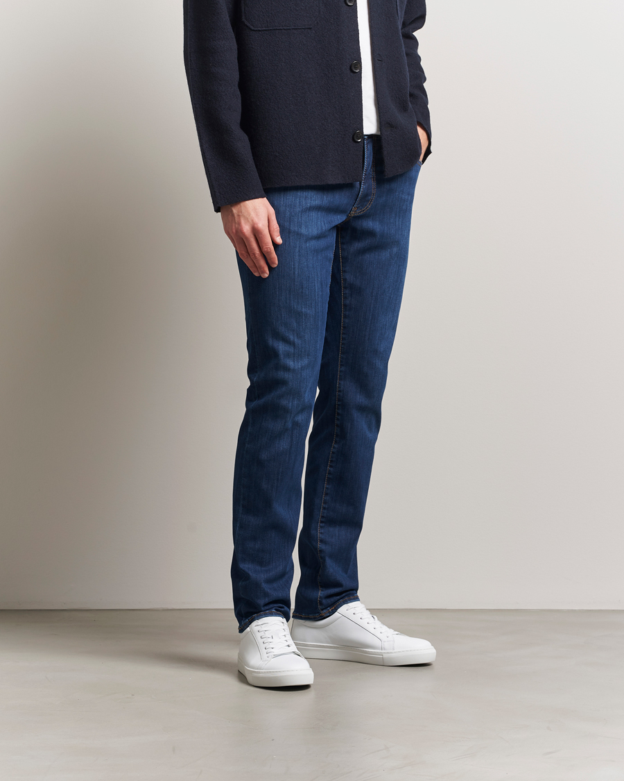 Uomini | Jeans | Brax | Chuck Hi-Flex Denim Dark Used