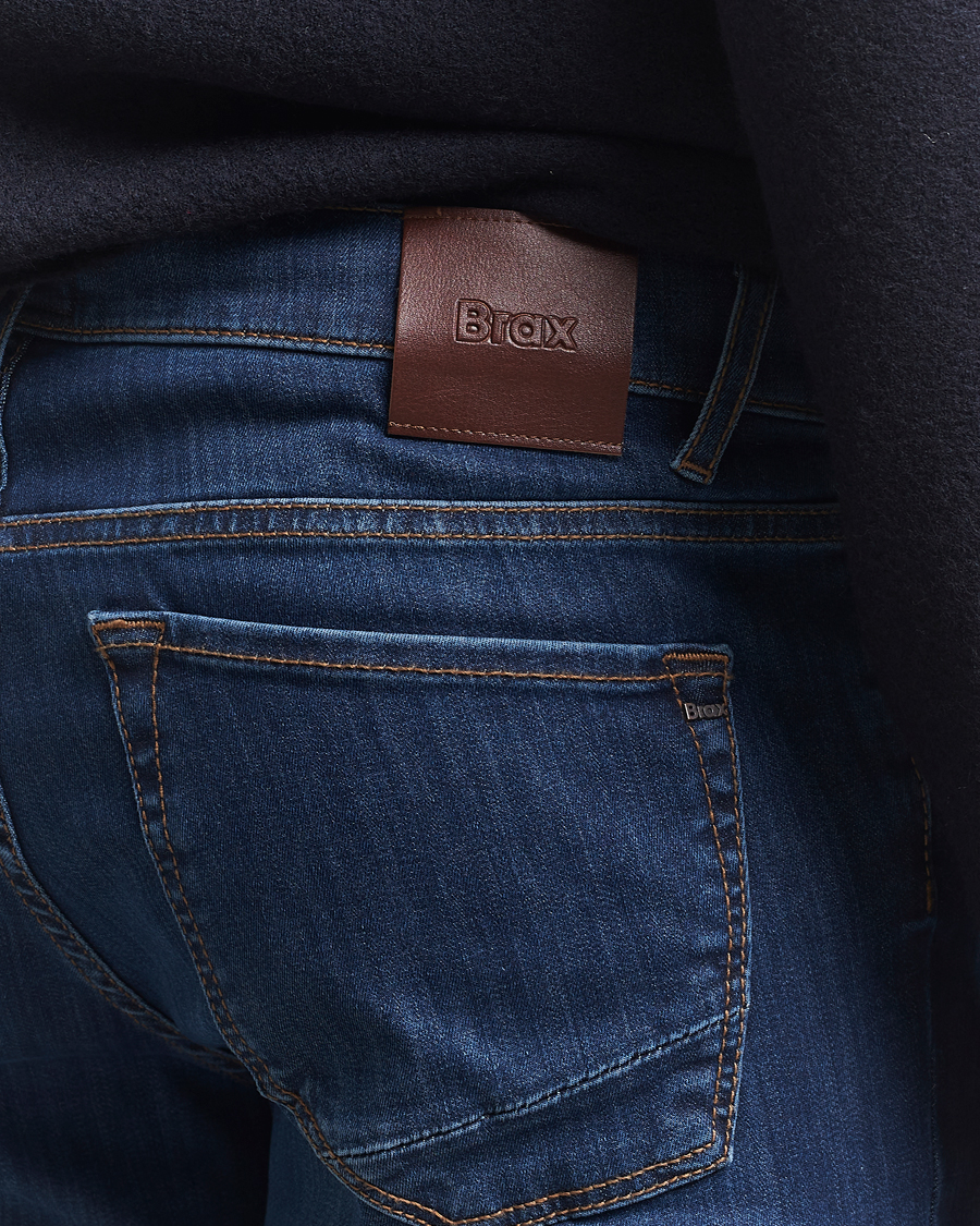 Uomini | Jeans | Brax | Chuck Hi-Flex Denim Dark Used
