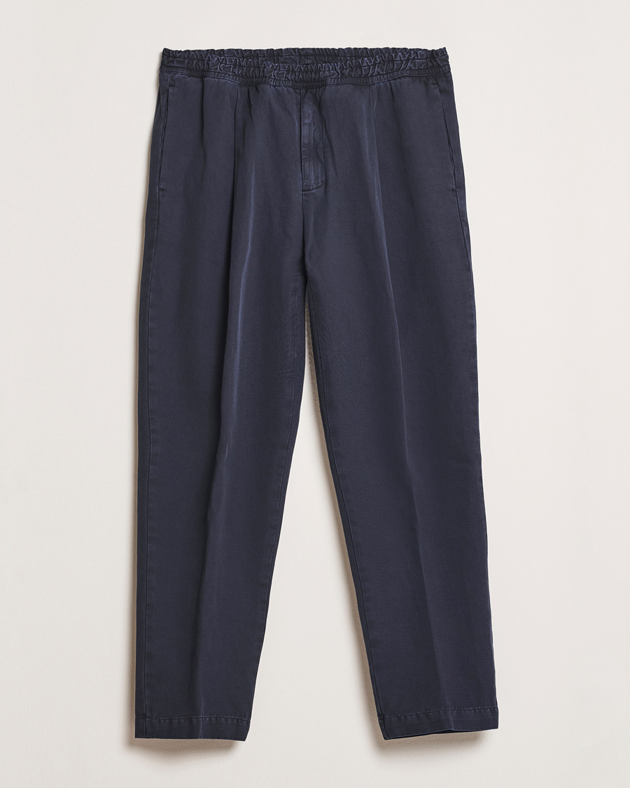 Uomini | Pantaloni | Briglia 1949 | Cotton/Linen Drawstring Pants Navy