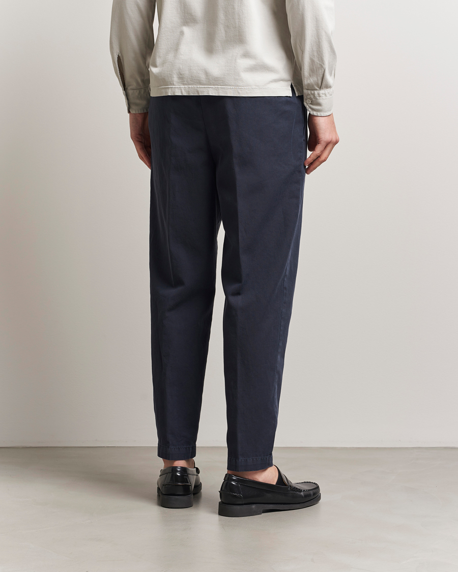 Uomini | Pantaloni | Briglia 1949 | Cotton/Linen Drawstring Pants Navy