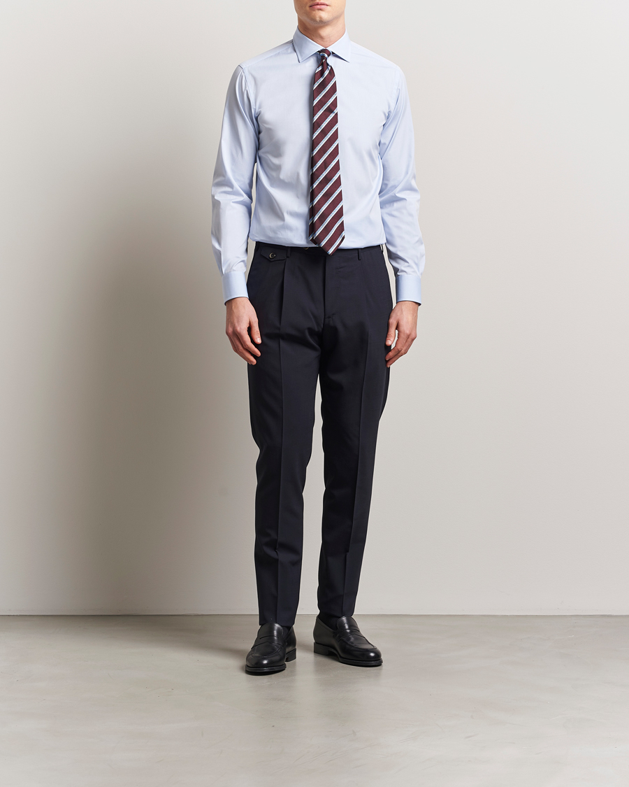 Uomini | Camicie | Brioni | Classic Dress Shirt Light Blue