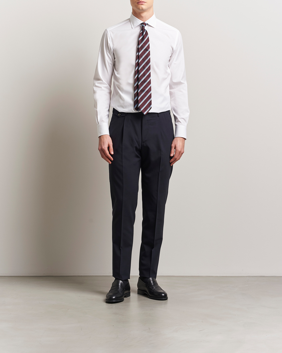 Uomini | Camicie | Brioni | Slim Fit Dress Shirt White