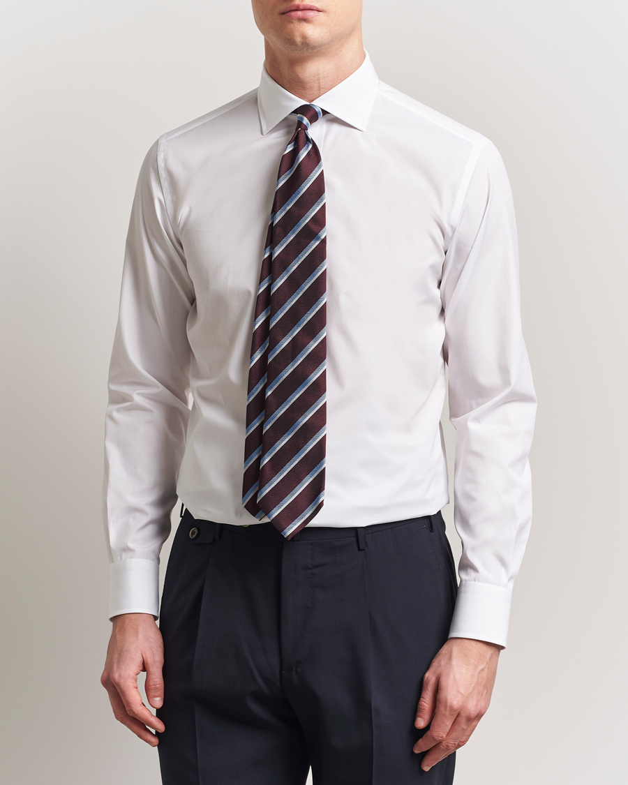 Uomini | Camicie | Brioni | Slim Fit Dress Shirt White