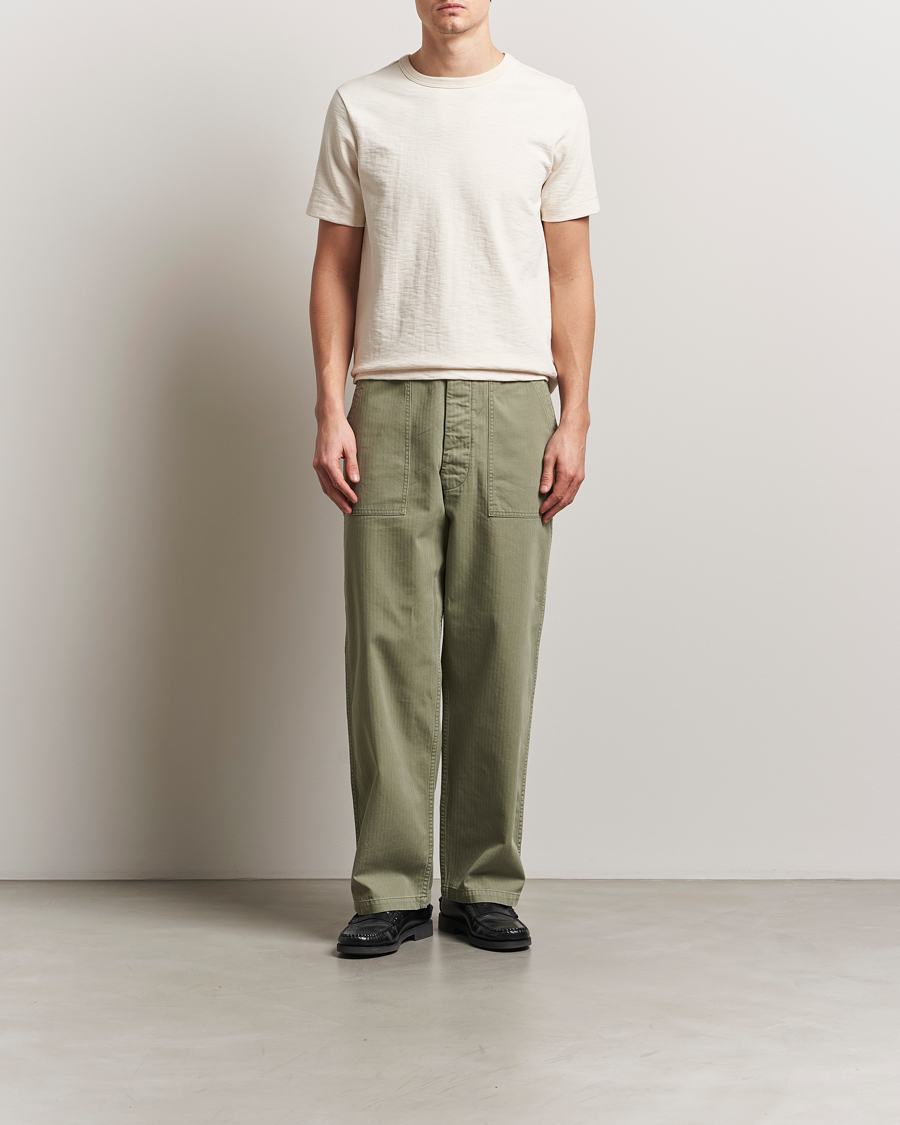 Uomini | T-shirt | Merz b. Schwanen | Relaxed Fit Loopwheeled Heavy T-Shirt Nature