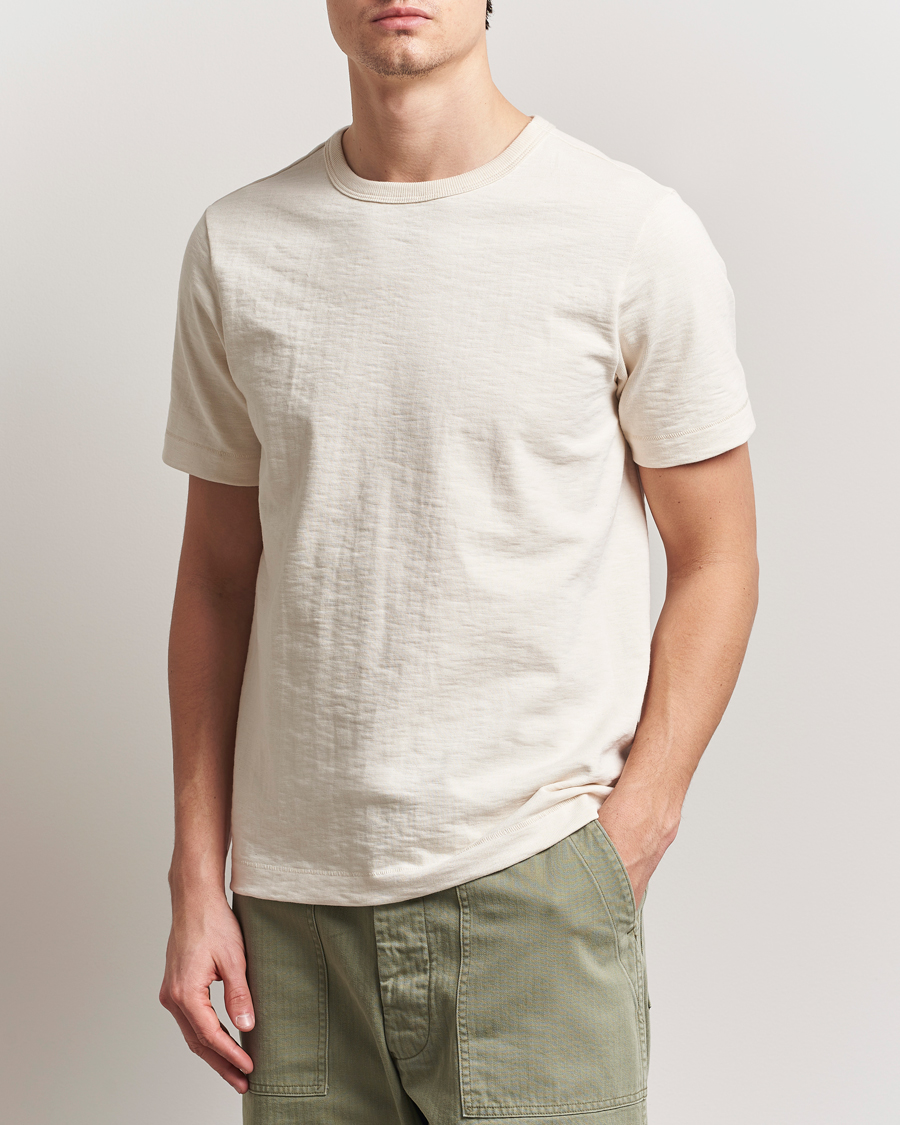 Uomini | T-shirt | Merz b. Schwanen | Relaxed Fit Loopwheeled Heavy T-Shirt Nature