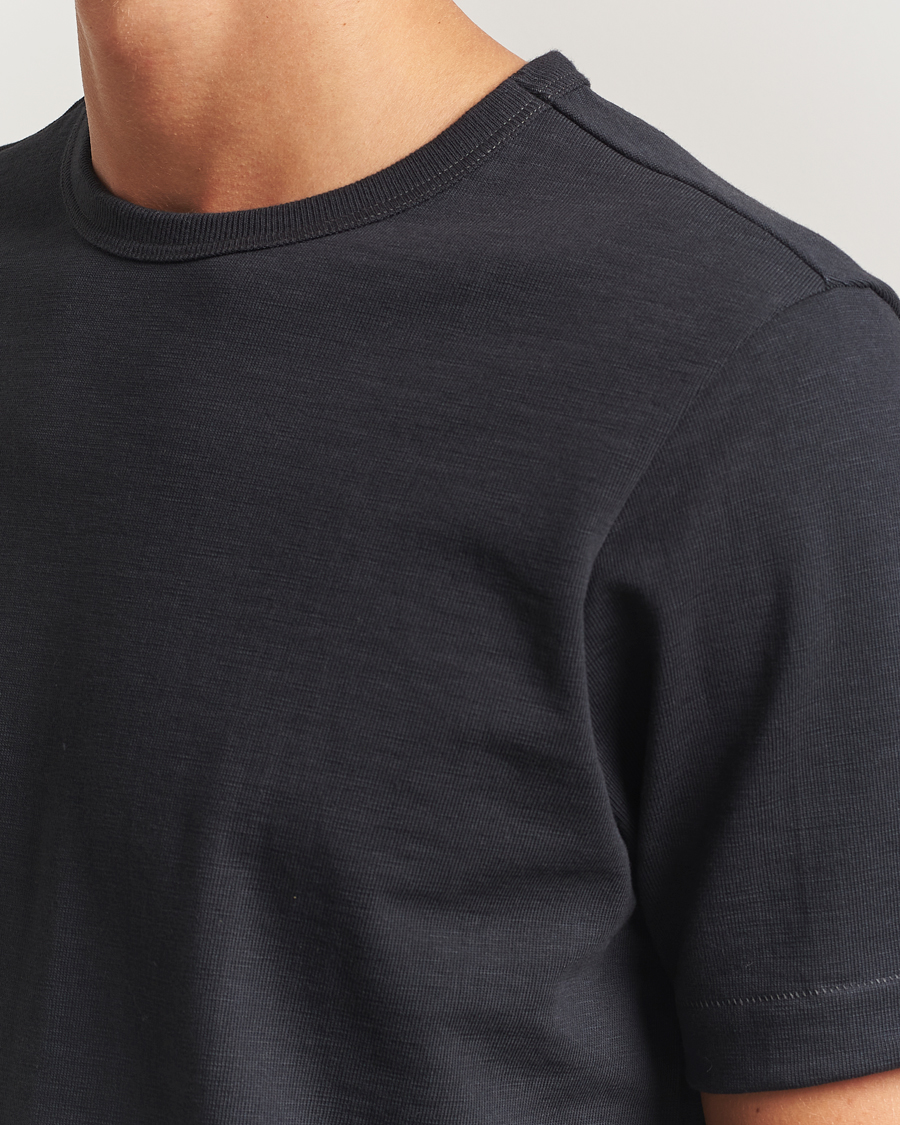 Uomini | T-shirt | Merz b. Schwanen | Relaxed Fit Loopwheeled Heavy T-Shirt Charcoal