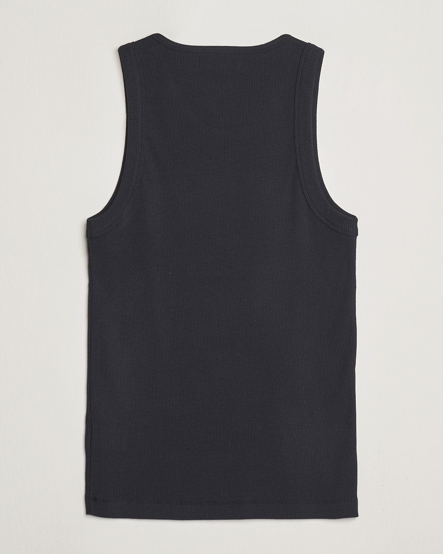 Uomini | T-shirt | Merz b. Schwanen | Ribbed Tank Top Charcoal