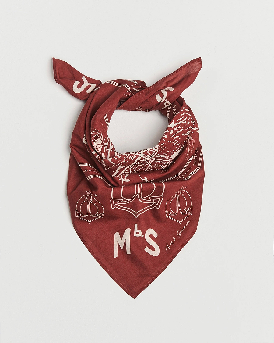 Uomini | Merz b. Schwanen Cotton Bandana Chestnut | Merz b. Schwanen | Cotton Bandana Chestnut