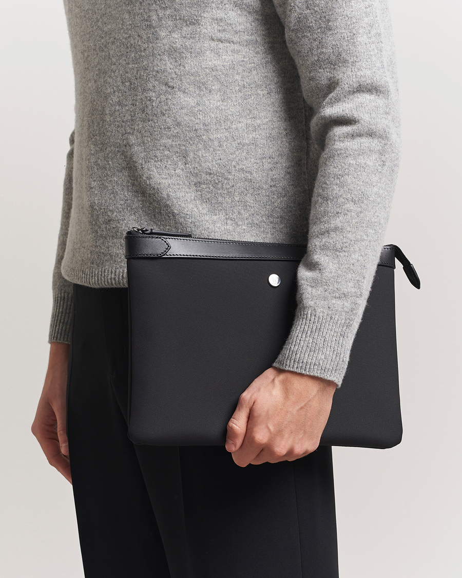 Uomini | Borse | Mismo | M/S Nylon Pouch Large Eclipse Black/Black
